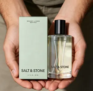 Salt & Stone Bergamot & Hinoki Body Mist | Hydrating Hair & Body Fragrance | Vegan Skincare-Infused Scent for All 3.4 fl. oz / 100ml