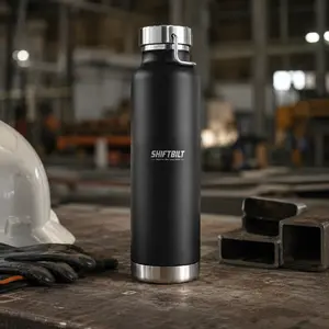 Shiftbilt Black Steel Water Bottle