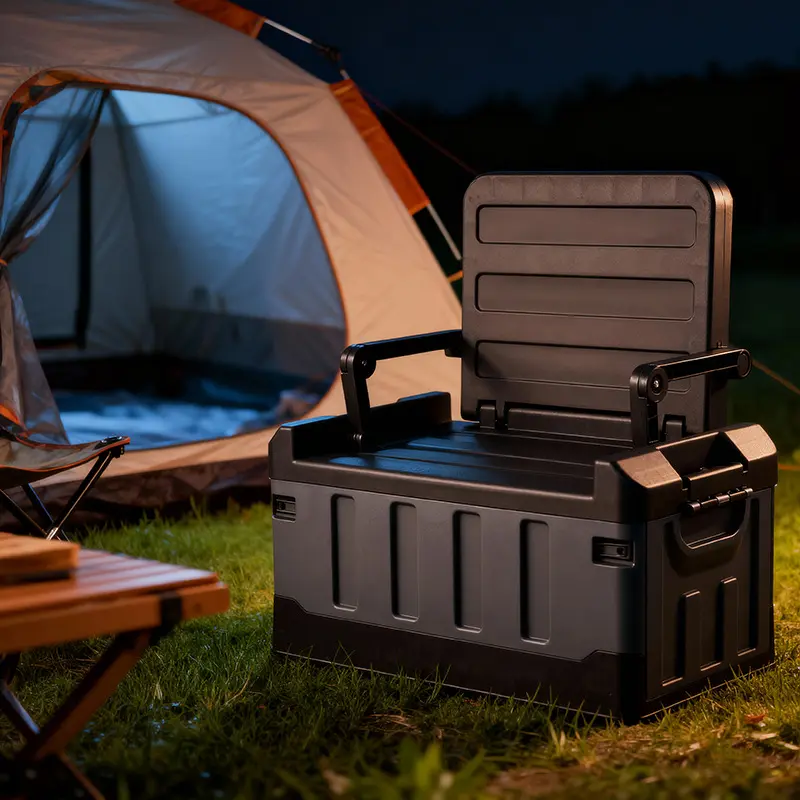 Suitable for Home Clothes Toys Outdoor Camping Foldable Storage Box Plastic Large Storage Box Car Trunk Storage Box