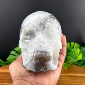 Banded Brazilian Agate Skull