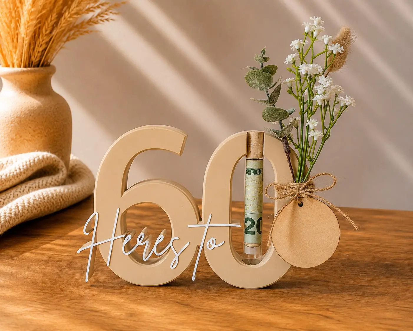 60th Birthday Money Holder Bouquet