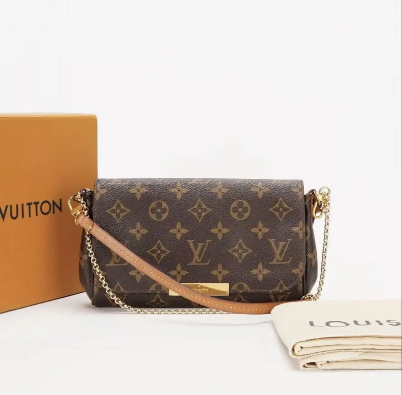 Pre-owned Louis Vuitton canvas Crossbody Bags favourite pm size