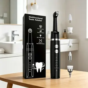 Adjustable 5-Mode Rechargeable Toothbrush, Gentle to Super Strong Settings, Ipx6 Waterproof, Ideal for Stain Removal & Polishing, Daily Use