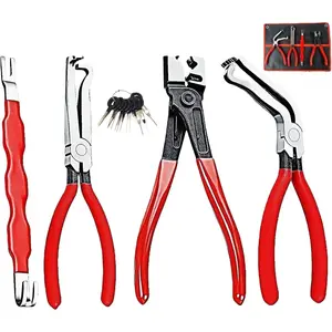 4-in-1 Automotive Clip Pliers Set, Electrical Disconnect & Connector  Kit with Straight & 60? Angle Pliers, Separator & Hose Clamp Plier for   SUV Repair, Mechanics & DIY