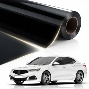 Window Tint (R) Professional Quality Film Tinting Roll for , Van &  (5% VLT, 20ft x 2ft, 2 Ply, Limo Black) Solar, Glare and  with Installation Instructions