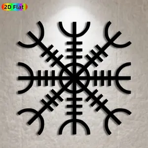 1pc Norse Viking Valknut Metal Wall Art,Valknut Statue Mural, Ideal Gift for New Year, Christmas, Viking Decor Enthusiasts, Weather-Resistant Metal Wall Decor Wall Sculptures, Perfect for Indoor Wall & Outdoor Fence, Unique Nordic Home Decor