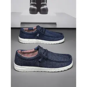 Men's American Flag Print Slip on Walking Shoes, Casual Comfortable Breathable Sports Shoes, Fashionable Sneakers for Daily Wear, Trainer, Lightweight Breathable Shoes