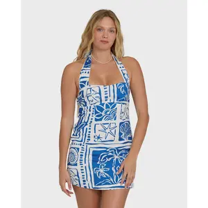 BILLABONG Women's Sea Glow Mini Dress, Breathable Lightweight Sleeveless Relaxed Beach-to-Evening Vacation Wear