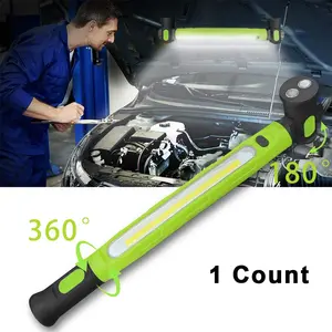 5000mah Rechargeable Magnetic Work Light, 360° Rotating Base & Hook, Under Hood Work Lamp Strip, Garage Car Emergency Repair