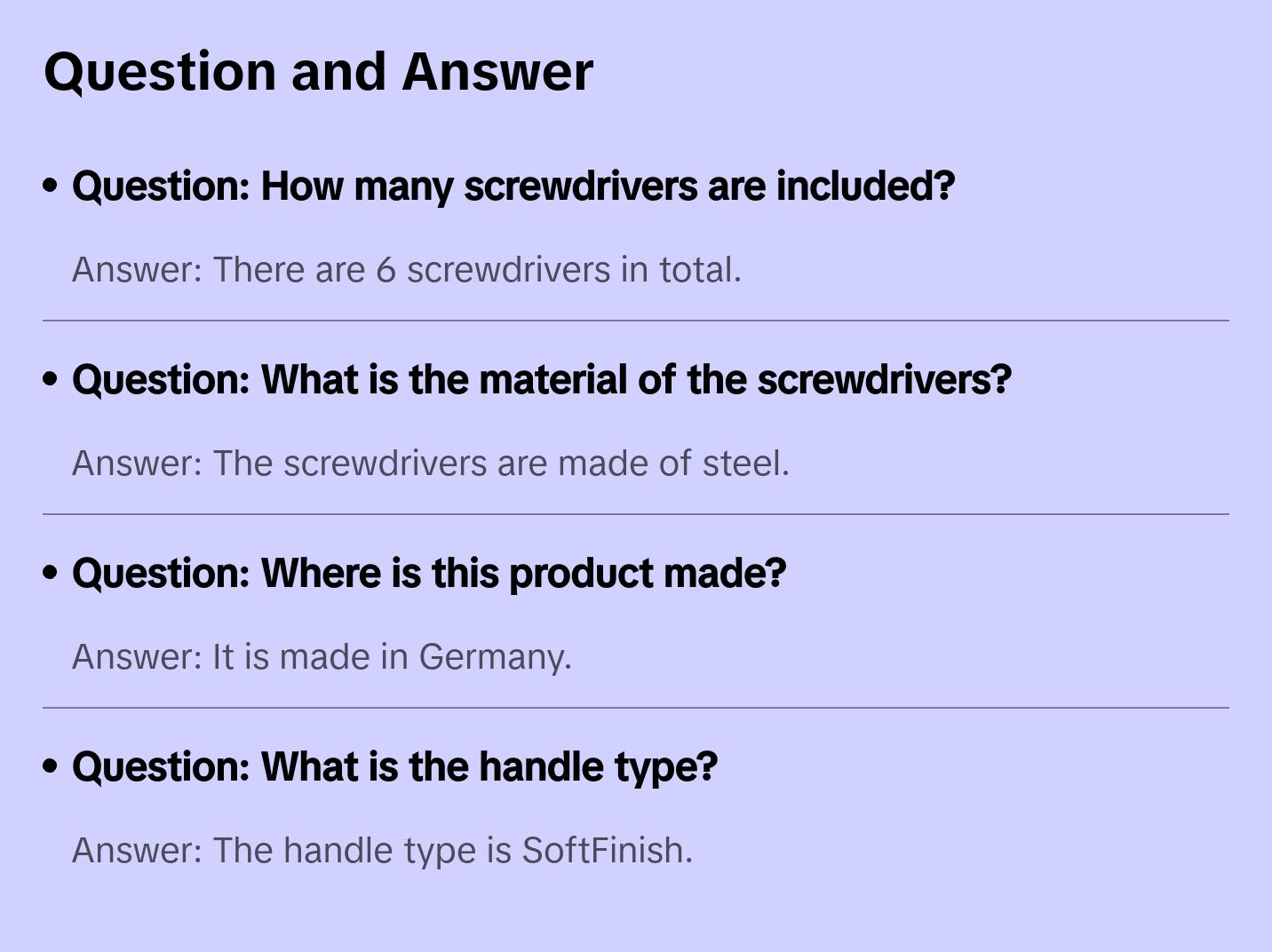 Wiha Tools 30291 SoftFinish Slotted / Phillips / Square Screwdriver Set, 6 Pc.