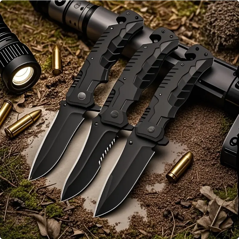 EDC folding tactical knife suitable for outdoor defense outdoor camping high hardness sharp folding knife outdoor multi-function self-defense portable