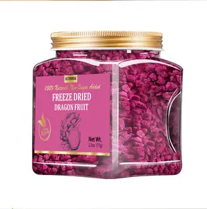 2.7oz Freeze Dried Diced Dragon Fruit No Sugar Added Natural & No Addtives Dry Snack