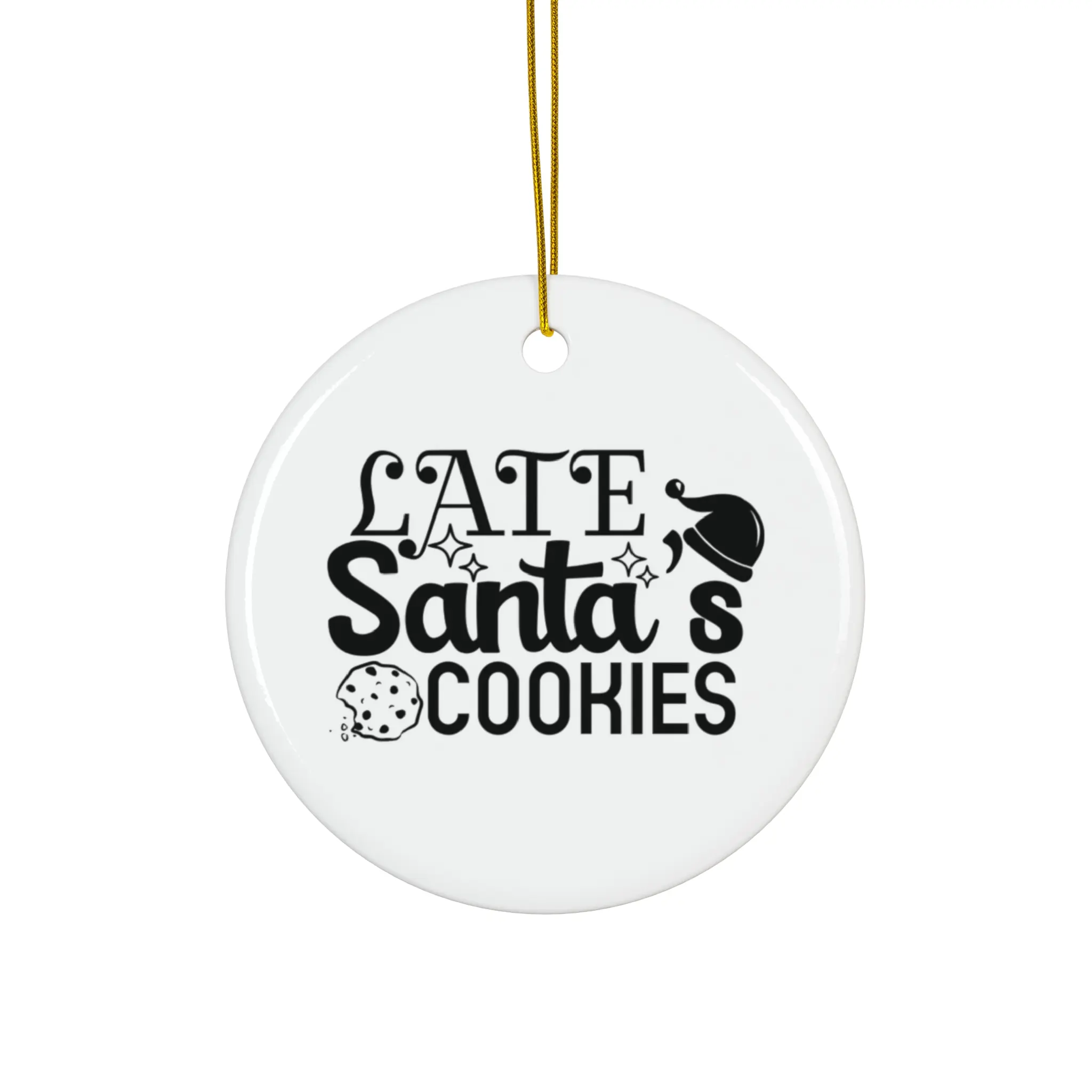 LATE SANTA’S COOKIES ORNAMENT