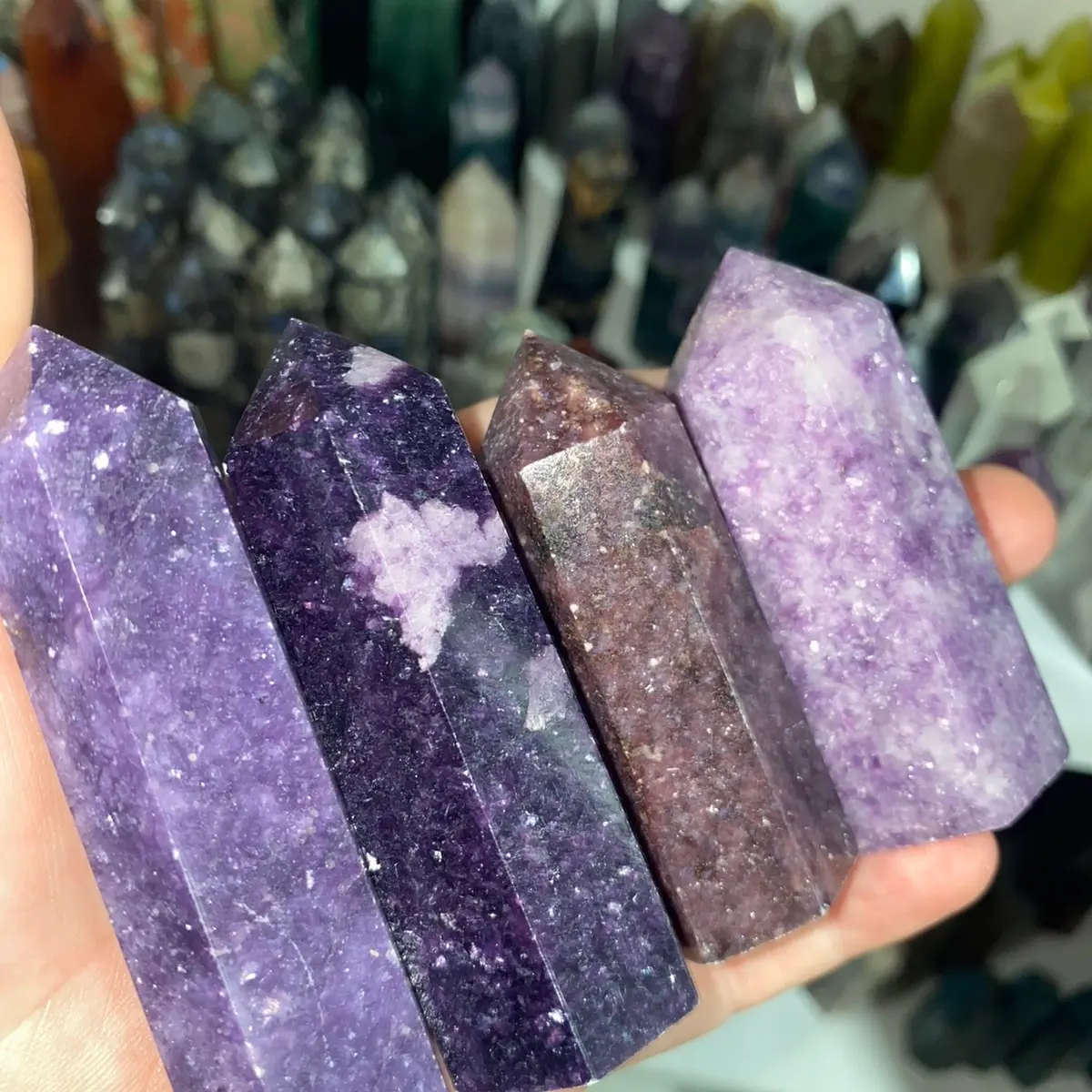 Lepidolite Tower Purple Lepidolite Crystal