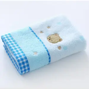 Jacquard cartoon bath towel, ultra-soft newborn bath towel, quick-drying square towel, 25x50cm portable Cute children's face towel, skin-friendly bath and care set, baby swimming and travel towel, Shower Towels, Gifts