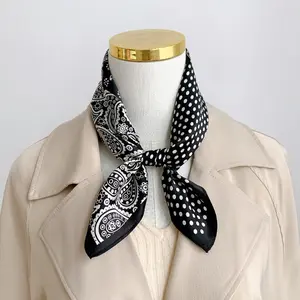 Boho Style Paisley Pattern Square Scarf, Vintage Style Headscarf for Women, Fashion Accessories for Daily Wear, Paisley Print Shawl