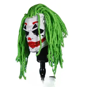 Punk Clown Mask, Halloween Horror Mask, Carnival Party Clown Terror Headgear, Halloween Costume Accessory, Fun and Spooky Props