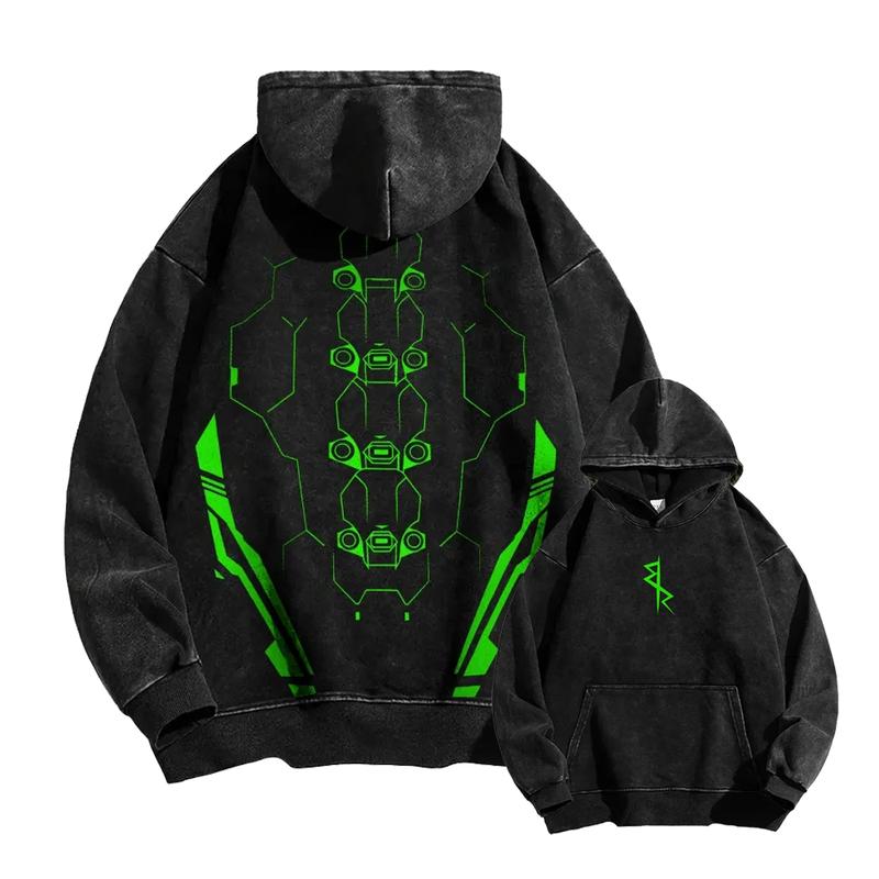 Cyberpunk Edgerunners Acid Wash T-Shirt, Sweatshirt, Hoodie Collector Edition Fan Gift Oversized Fit, Gift For Fan Anime