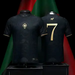 Premium 2026 Siu Seven Edition Black Football Jersey, Vintage Soccer Streetwear Tee, Oversized Sports Shirt for Men Women