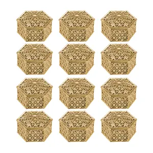 12Pcs Clear Candy Containers with Lids, Elegant Decorative Boxes for Wedding Favors, Home & Festive Party Supplies