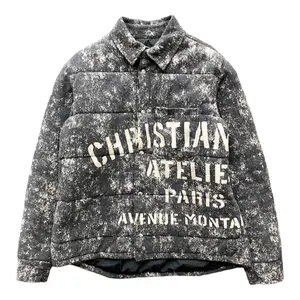 Dior Atelier Logo Quilted Jacket Grey Multi