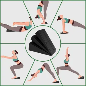 Squat Wedges Blocks, 3 Counts Non-Slip Incline Boards, Foot Wedges Foam Incline Boards, Leg Extensions for Home Workouts, Gym Equipment