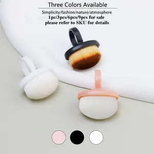Professional Soft Bristle Nail Dust Brush, Odorless Ring Design, Manicure Pre-Cleaning Tool, Detailing Tool, Essential for Nail Technicians, Nail Art Manicure, Nail Care