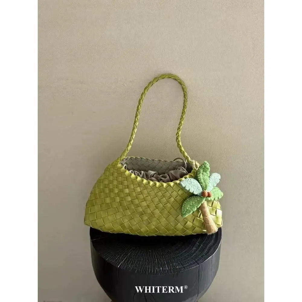 Hand-woven underarm bag women's new high-end versatile retro portable shoulder mother and child bag