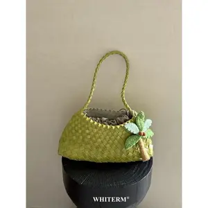 Hand-woven underarm bag women's new high-end versatile retro portable shoulder mother and child bag