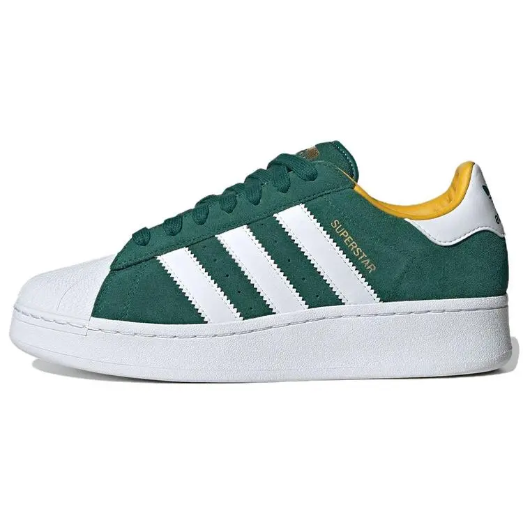 Adidas Originals Superstar Collegiate Green Cloud White Versatile Comfort Low Top Skate Shoes Unisex ID4658