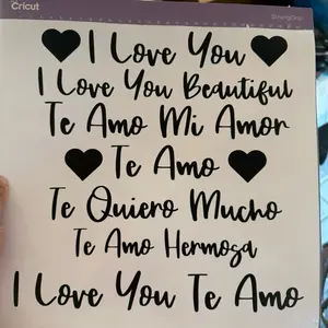 Custom Vinyl Sheets for Ribbon Messages -7-10 phrases in each sheet