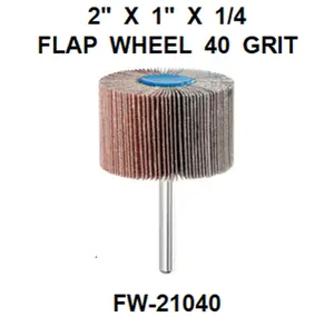 ACFW-21040  2"  X  1"  X  40  GRIT  FLAP  WHEEL
