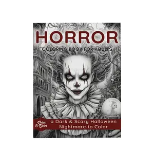 Horror Coloring Book for Adults: A Dark & Scary Halloween Nightmare with 50 Terrifying Pages of Horror Creatures To Color