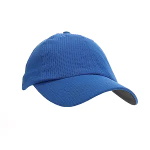 PAGE and TUTTLE Mens Performance Square Mesh Cap Golf Athletic Athletic Cap - Blue