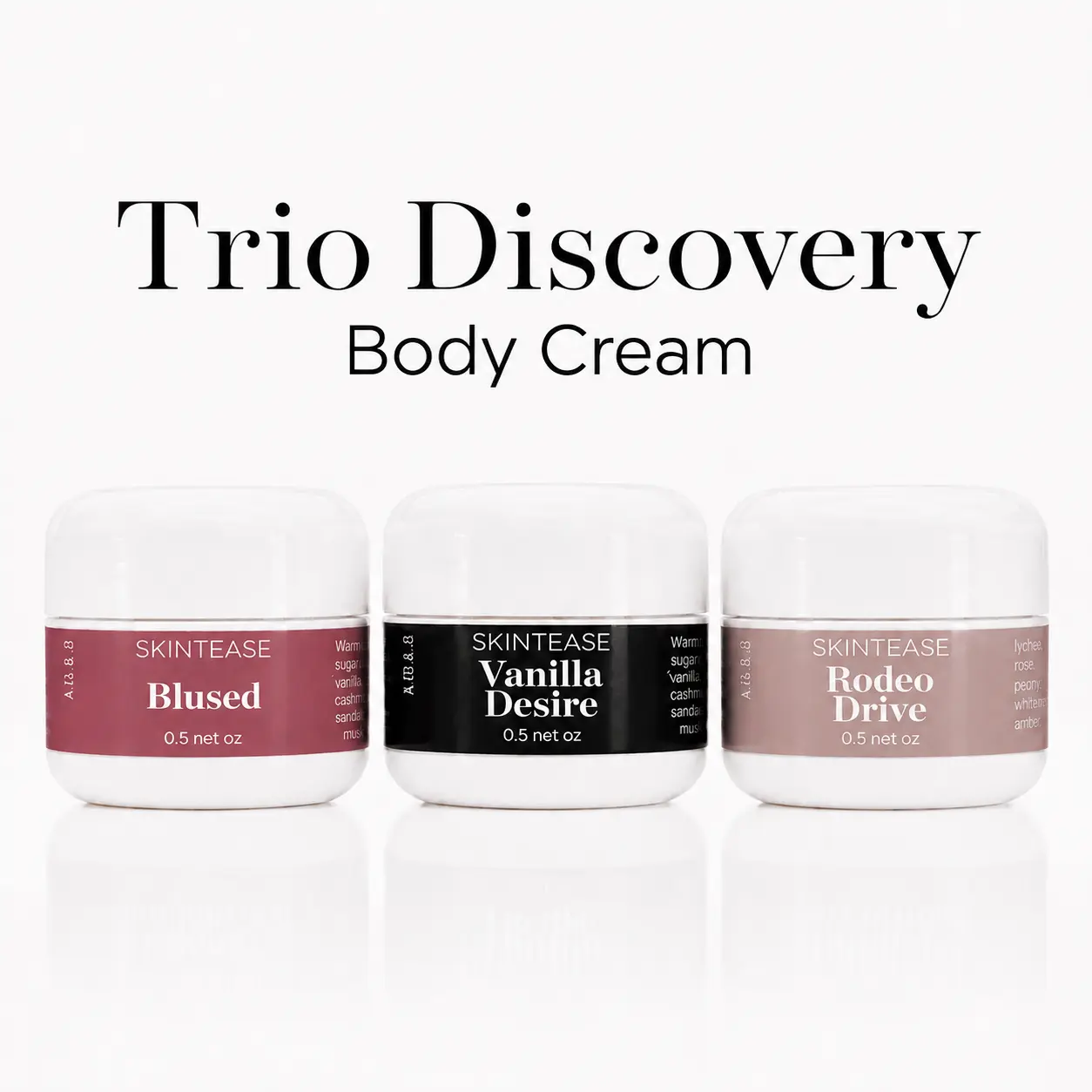 Discovery Set of 3 Mini Body Creams 3 pack of 0.5 oz