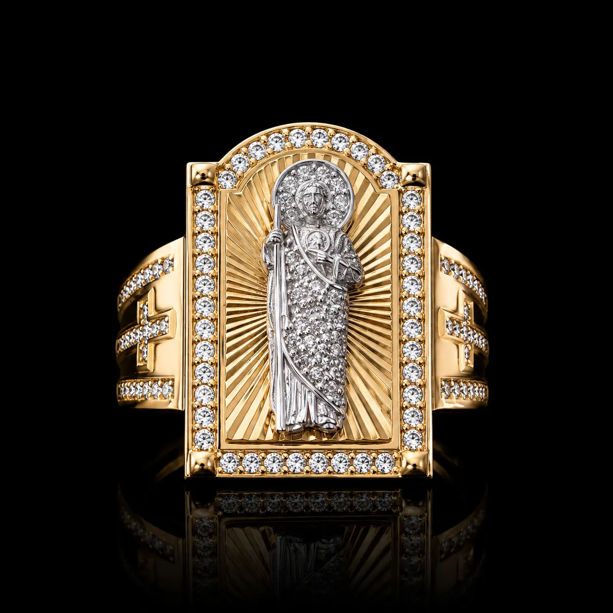14K Gold Royal San Judas Ring