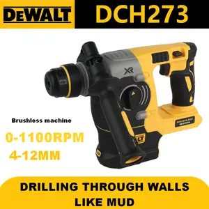 DEWALT DCH273 Cordless SDS Plus Drill – Professional & DIY Use, Concrete, Masonry & Wood, High-Speed Brushless Performance