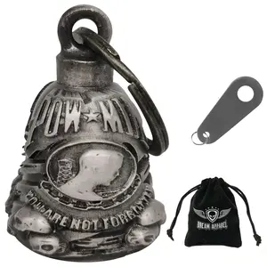 Dream Apparel Christmas/Halloween Bell, Gremlin/Guardian Motorcycle Bell/Motorcycle Key Chain for Bikers Women Men W/Hanger,Biker Bell for Riders,Good Luck Riding Bell Spirit Bell Moto Accessories