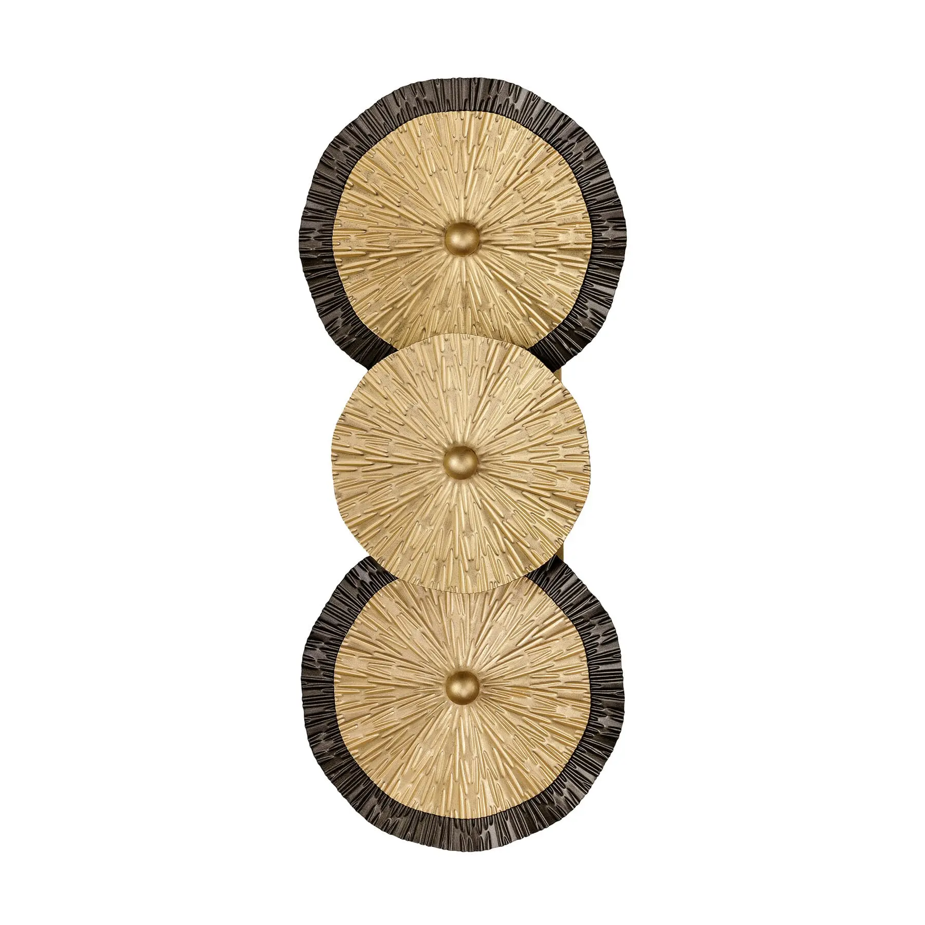 Lincoln 2-Light Wall Sconce in Distressed Gold and Bronze by Breegan Jane