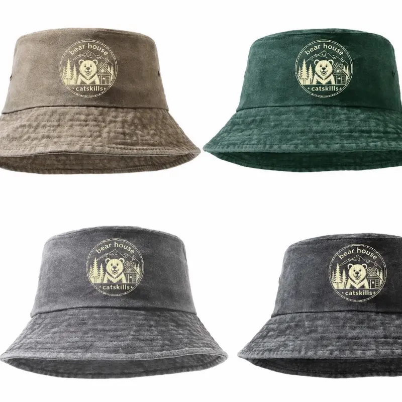 Bear House Catskills Bucket Hat Collection Washed Cotton