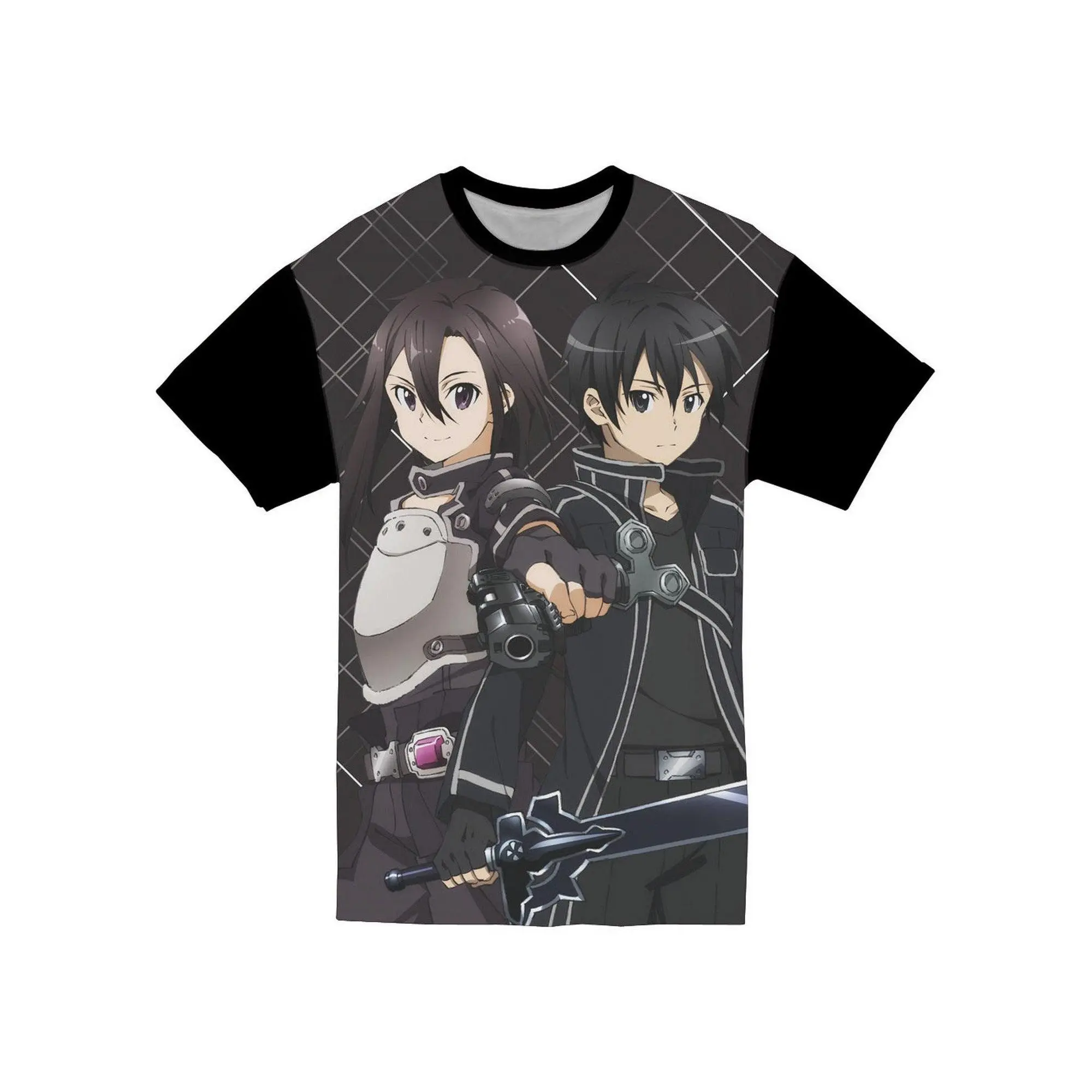 Sword Art Online II - Kirito And Female Kirito Jrs T-Shirt