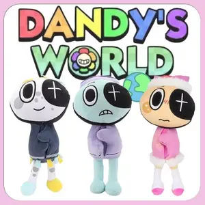 Dandy's World Plush Toy Set, Cute Cartoon Character Stuffed Dolls, Soft Game Peripheral Plushies for Kids & Fans
