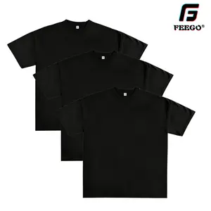 FEEGO 1/3 Pack Tshirts for Men ＆ Women Gym Heavyweight T Shirts Cotton baggy  shirt