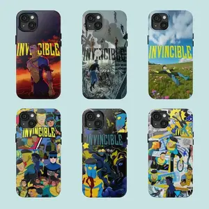 Invincible Superhero TV Series Animated Comic Fan Merch Art Phone Case, Heavy-Duty Shockproof Rubber Casing, Edgy Pop Culture Aesthetic Protective Cellphone Accessories for iPhone 17 Pro Max, 16 Air, 15, 14, 13, 12, 11 Devices