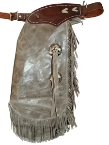 R Bar K/Custom Made Leather Chinks /Size 2TLeather Kids Chinks/Distressed Leather Kids Chinks
