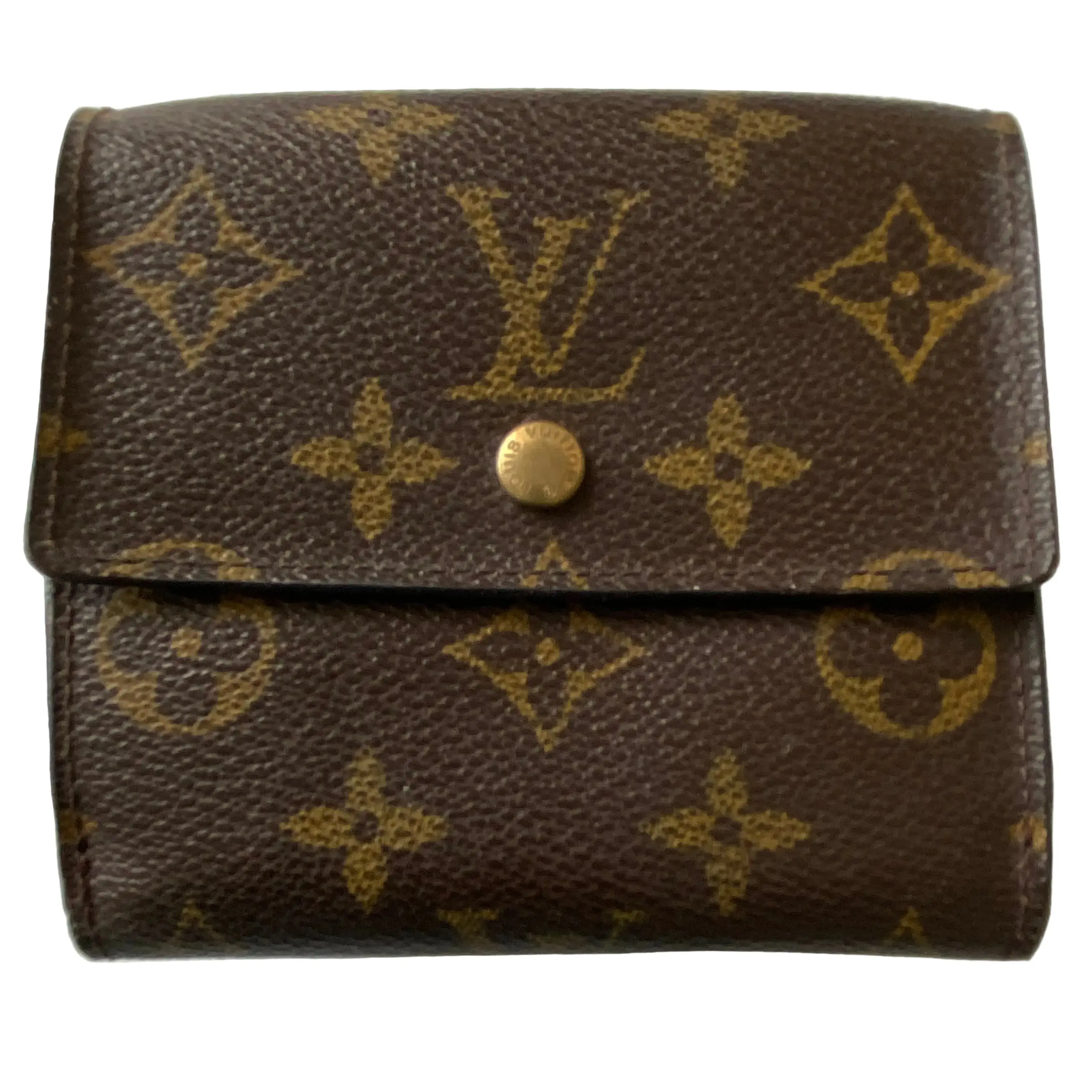 Pre-owned Louis Vuitton Wallet Small Leather Goods Loui Vuitton brown monogram compact TH1012 Authentic with coa