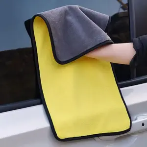 Double Sides Car Microfiber Cloths Super Absorbent Powerful Multi-Purpose Washing Drying Cleaning Towels Auto Detailing Towel Rags Cleaner Tool