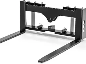 YITAMOTOR 4000lbs Skid Steer Pallet Fork 48" Frame Pallet Forks for Kubota Bobcat Skid Steer Loaders Tractors