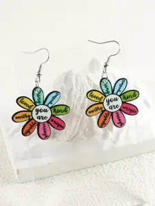 Colorful Sunflower Acrylic Earrings for Women, Cute Ladies Jewelry, Perfect for Festivals and Gifts, All Season Wear, Fashion Accessory, Trendy Fashionable Accessories