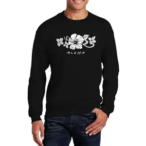 ALOHA - Men's Word Art Crewneck Sweatshirt